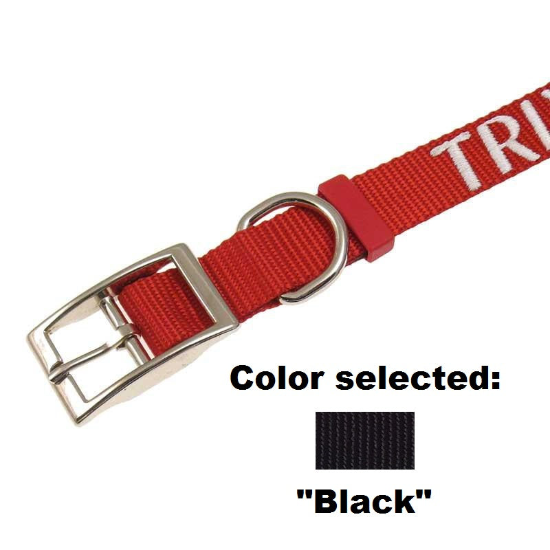 Dog Collar - 1" Width - Personalized Embroidery (Traditional Style), - Lucky Pet